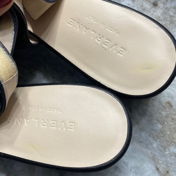 Everlane The Editor Slingback Heel Black Leather Size 10 - Picture 9 of 9